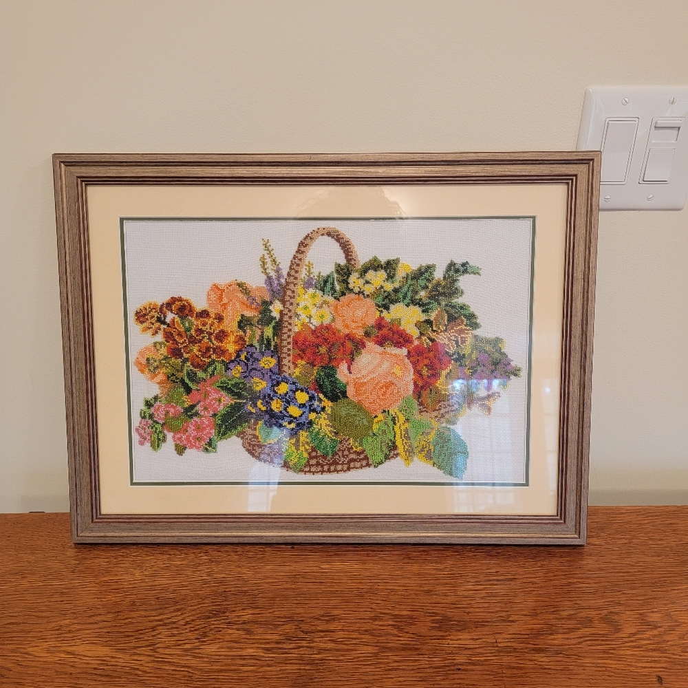 Very beautiful handmade cross-stitch pictures.